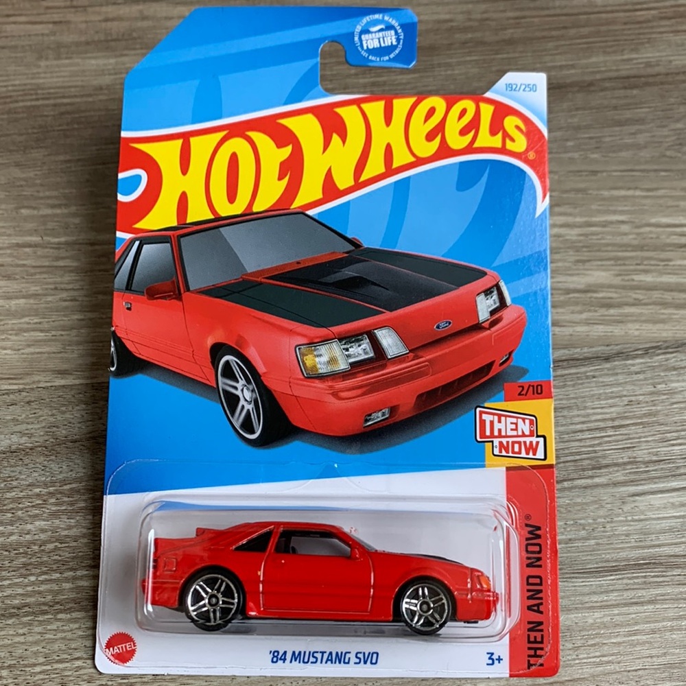 Hot Wheels 1984 Mustang SVO Red 1980s 80s Red Muscle Pony Car Hotwheels 2024 New